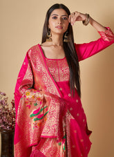 Particular Salwar Suit in Pink Colour